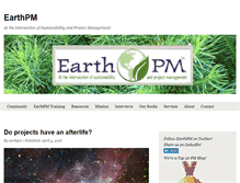 Tablet Screenshot of earthpm.com